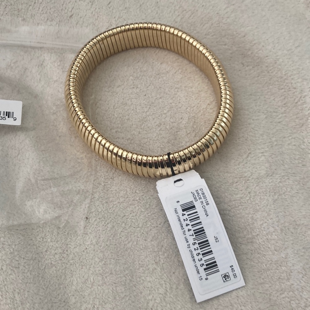 Anne Klein gold toned stretch bracelet